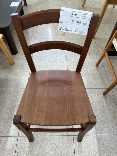 ★ジモティ割あり★  椅子 茶 H78.5×D36.5×W40.5 クリーニング済み TJ7645