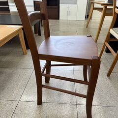 ★ジモティ割あり★  椅子 茶 H78.5×D36.5×W40.5 クリーニング済み TJ7645の画像