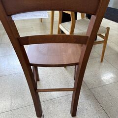 ★ジモティ割あり★  椅子 茶 H78.5×D36.5×W40.5 クリーニング済み TJ7645の画像