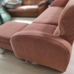 カウチソファ オットマン付き