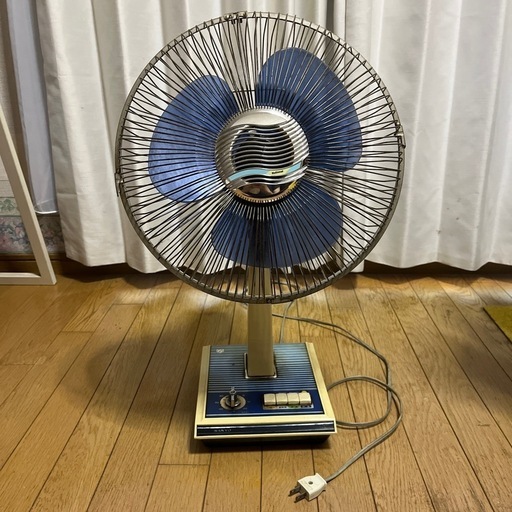 扇風機　昭和レトロ　稼働中　サンヨー　ナショナル　首振り　タイマー