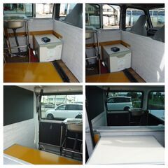 キッチンカー　移動販売車　総額60万円　22年スバル・サンバー オートマ、フル装備　カーナビ　車検2年、諸費用0円　クレープ・カフェ開業の画像