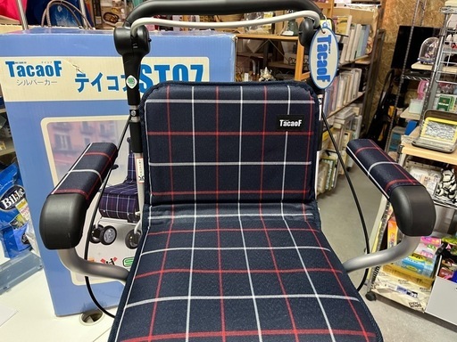 お値下げ！　幸和製作所 TacaoF テイコブ スタンダード シルバーカー ST07 箱入り保管品 折りたたみ式 中古美品 ③