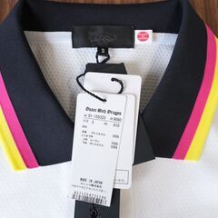 ☆新品未使用タグ付き☆ダンスウィズドラゴン 半袖ポロシャツ メンズゴルフウェアの画像