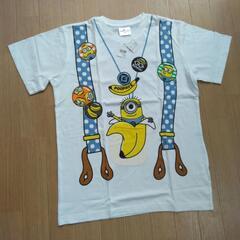 新品　ミニオン　サスペンダー風Ｔシャツ　M　ユニバーサルスタジオ...