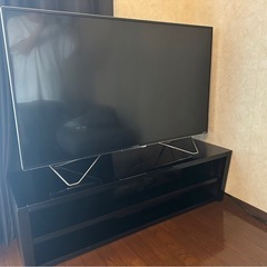 [49Vテレビ、テレビ台セット]