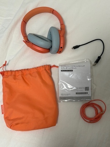 【中古/破損あり】SONY ワイヤレスノイズキャンセリングステレオヘッドセット(WH-H910N)