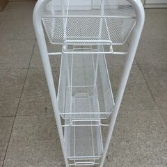 ★ジモティ割あり★  ラック 白 H80×D17×W44 クリーニング済み TJ7649の画像