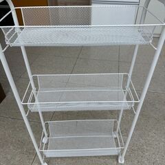 ★ジモティ割あり★  ラック 白 H80×D17×W44 クリーニング済み TJ7649の画像