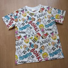 中古　スヌーピー　Ｍ　総柄Ｔシャツ　ユニバーサルスタジオジャパンUSJ