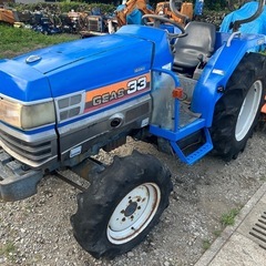 イセキ：トラクター　33馬力　TG33F IQ 4WD パワステ　自動水平　キャノピー付き　四駆　大型　耕運　畑　田　畜産　　　 の画像