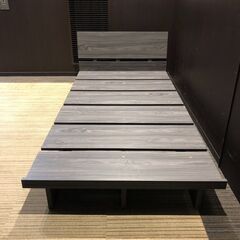 【福岡市限定】【展示品・未使用品】シングルベッドフレーム すのこローベッド ▽値下げ▽【展示品・未使用品】シングルベッドフレーム すのこベッド