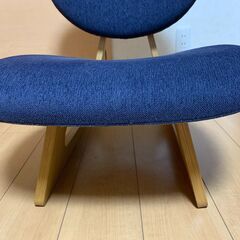 【美品】天童木工　長大作  低座椅子　S-5016NA-ST 　生地ランクA　アネルカ/ダークブルーの画像