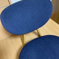 【美品】天童木工　長大作  低座椅子　S-5016NA-ST 　生地ランクA　アネルカ/ダークブルーの画像