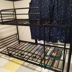 二段ベッド　ブラック　8/20まで！