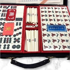 【未使用】麻雀牌セット❤コンパクト　家庭用　ボードゲーム　昭和レトロの画像