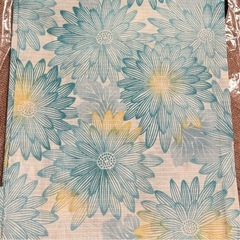 浴衣　新品未使用　水色　ブルー　花柄　セットの画像