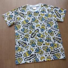 中古　ミニオン　Ｌ　総柄Ｔシャツ　ユニバーサルスタジオジャパンUSJ