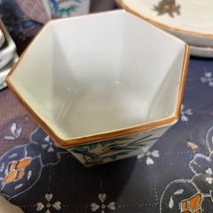 九谷焼/永泉等/小鉢揃/角小皿/平皿各5点セット　計15点　まとめての画像