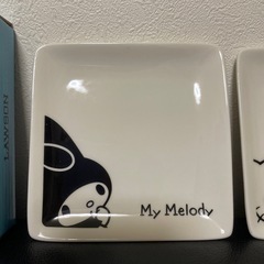 【6セットあります】ハローキティ＆マイメロディ 小皿2枚セットの画像