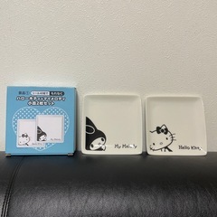 【6セットあります】ハローキティ＆マイメロディ 小皿2枚セット