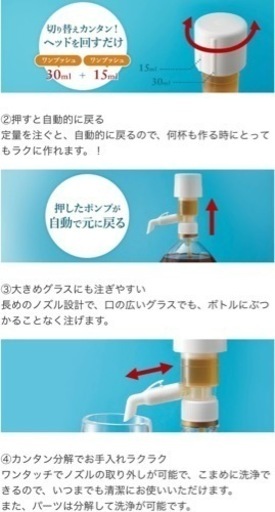 サントリー　ワンプッシュ定量ディスペンサー（大容量ペットボトル用） サントリー ワンプッシュ定量ディスペンサー（大容量ペットボトル用）