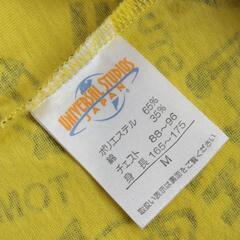 中古　ミニオン　Ｍ　黄　総柄Ｔシャツ　ユニバーサルスタジオジャパンUSJの画像