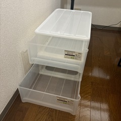 【値下げしました】ニトリの押入れケース 2個セットの画像