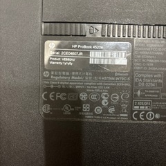 取引中【動作確認済み】hpのノートパソコン/ProBook 4520s の画像