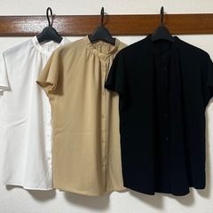 【取引終了】GU　ブラウス　Sサイズ　2023年購入　3枚セット