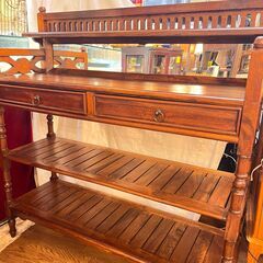 バリ アジアン家具 チーク無垢材 シェルフ 飾り棚 サイドボード