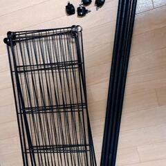 ニトリ/スチールラック黒の画像