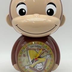 中古◆おさるのジョージ◆キャラ型クロック◆目覚まし