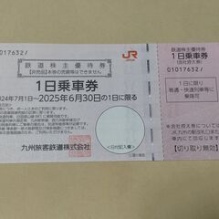 鉄道ファン必見 JR九州鉄道株主優待券 1日乗車券など