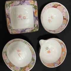 中村勘三郎　華ちりめん　小鉢4個セット