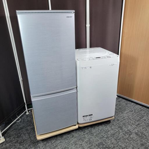‍♂️h060905売約済み‼️配送設置は無料‼️最新2019年製✨大容量ペア✨SHARP 家電セット