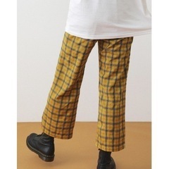 【SHEL'TTER ORIGINAL】チェックストレートパンツの画像