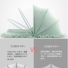 ベビー蚊帳　便利な折り畳み式　お洒落　の画像