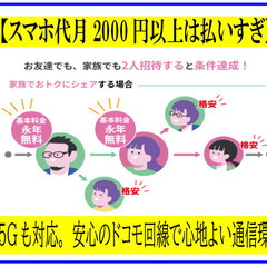 スマホ代で月2000円以上払っている人は払い過ぎです。スマホ代削...