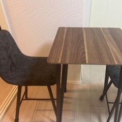 値下げ　ニトリ　ダイニングテーブル3点セットの画像