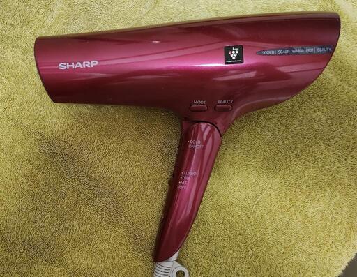 【シャープ】 ドライヤー プラズマクラスター 搭載 レッド IB-HP9-R