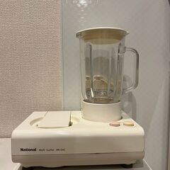 【年代物】ナショナル回転調理器(マルチカッター、フードプロセッサー) ⭐︎ナショナル マルチカッター MK-Z40 - メルカリ