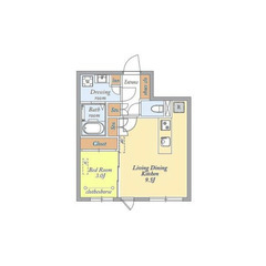 【🔆入居費用22万円🔆】✨審査No.1✨ 🔥東京メトロ東⻄…