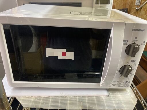 ☆中古￥5,800！IRIS OHYAMA　電子レンジ　家電　2019年製　IMB-T176-6W型　【BG200】
