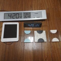 終了／31日19時／ 温度計 湿度計 電波時計 カシオ セット ...
