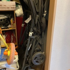 レインカバー付き　2人乗りベビーカーの画像