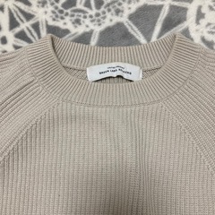 【ユナイテッドアローズ】サマーニット メンズ ベージュの画像