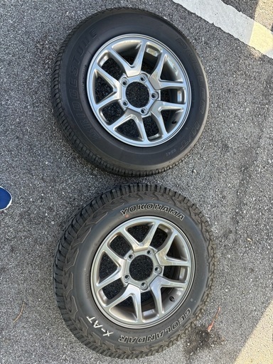 ジムニーJB64純正アルミホイル、ジオランダーX-AT 195R16、3年使用中古4本セット