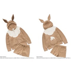 ジェラートピケ ポケモンスリープコラボ イーブイ上下セット