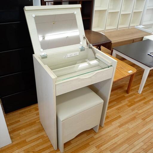 ★ジモティ割あり★ フクダクラフト　ドレッサー　ホワイト系カラー　クリーニング済　YJ3302